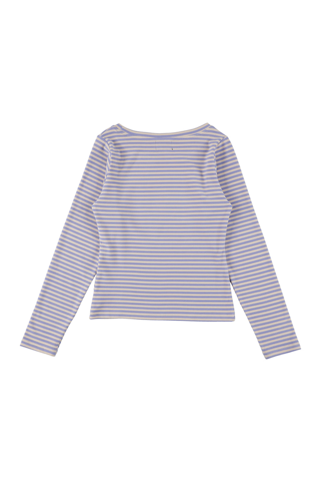 Milk Stripe Fleece Top Lavender