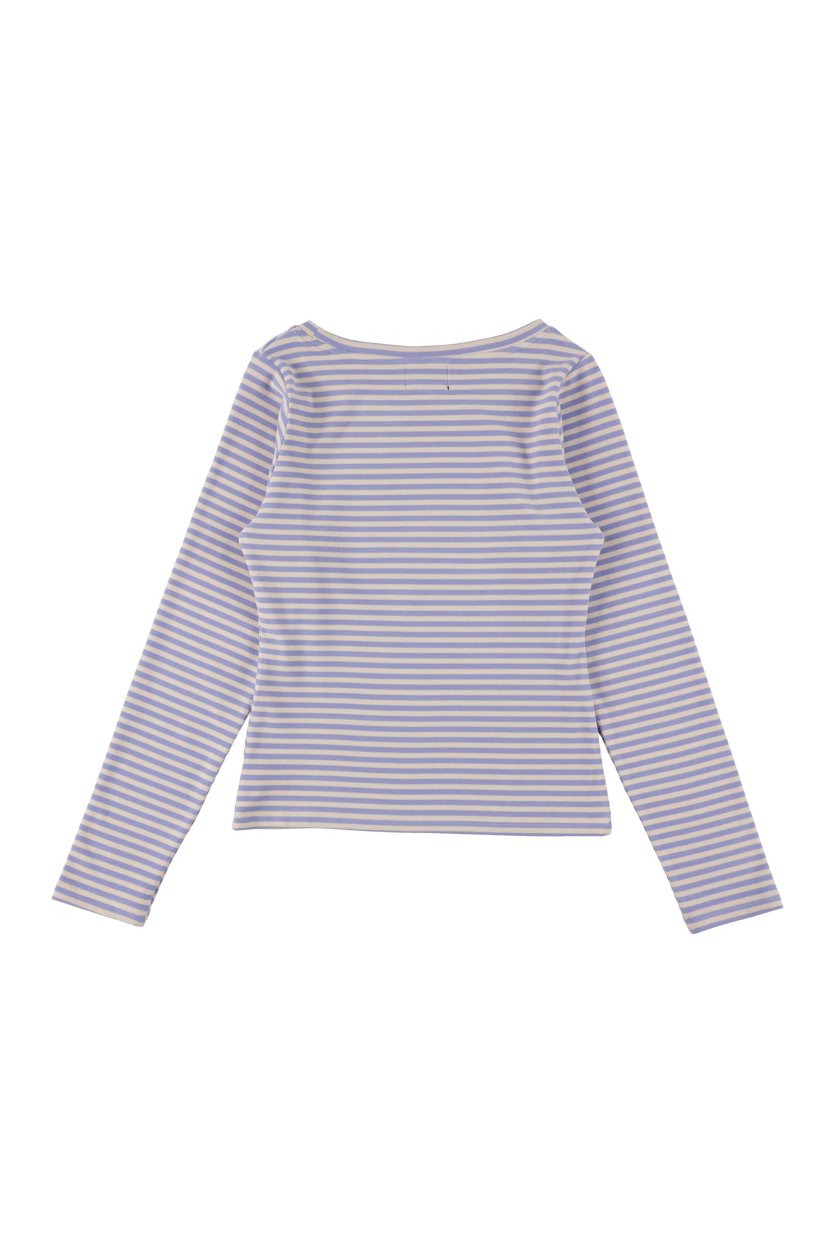 Milk Stripe Fleece Top Lavender