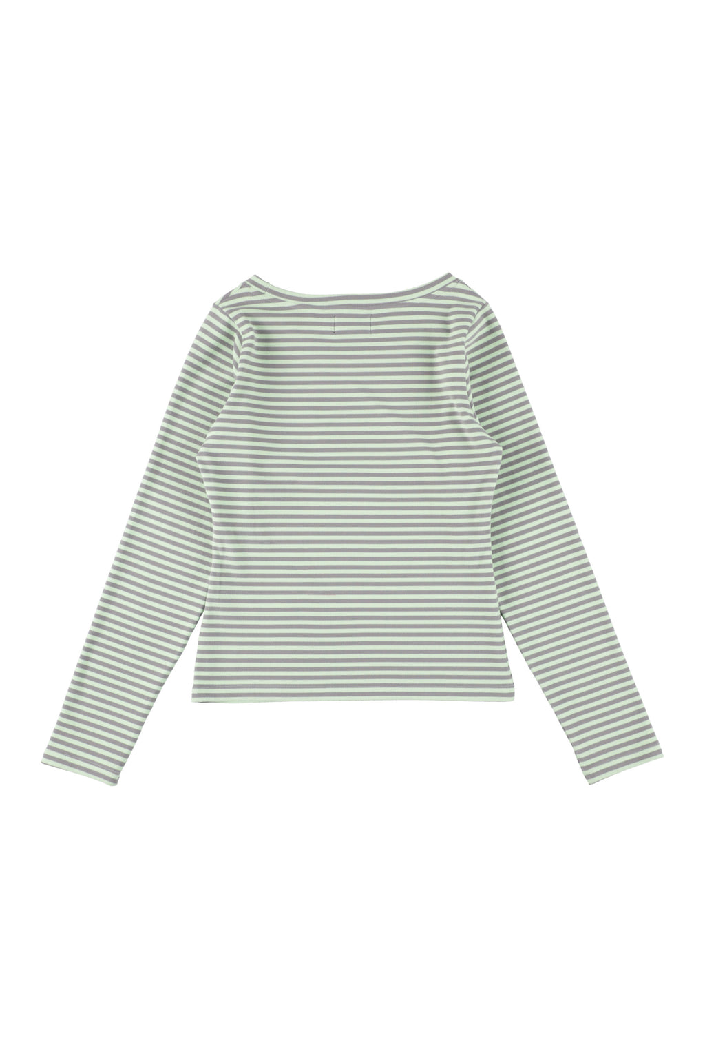 Milk Stripe Top Fleece Mint