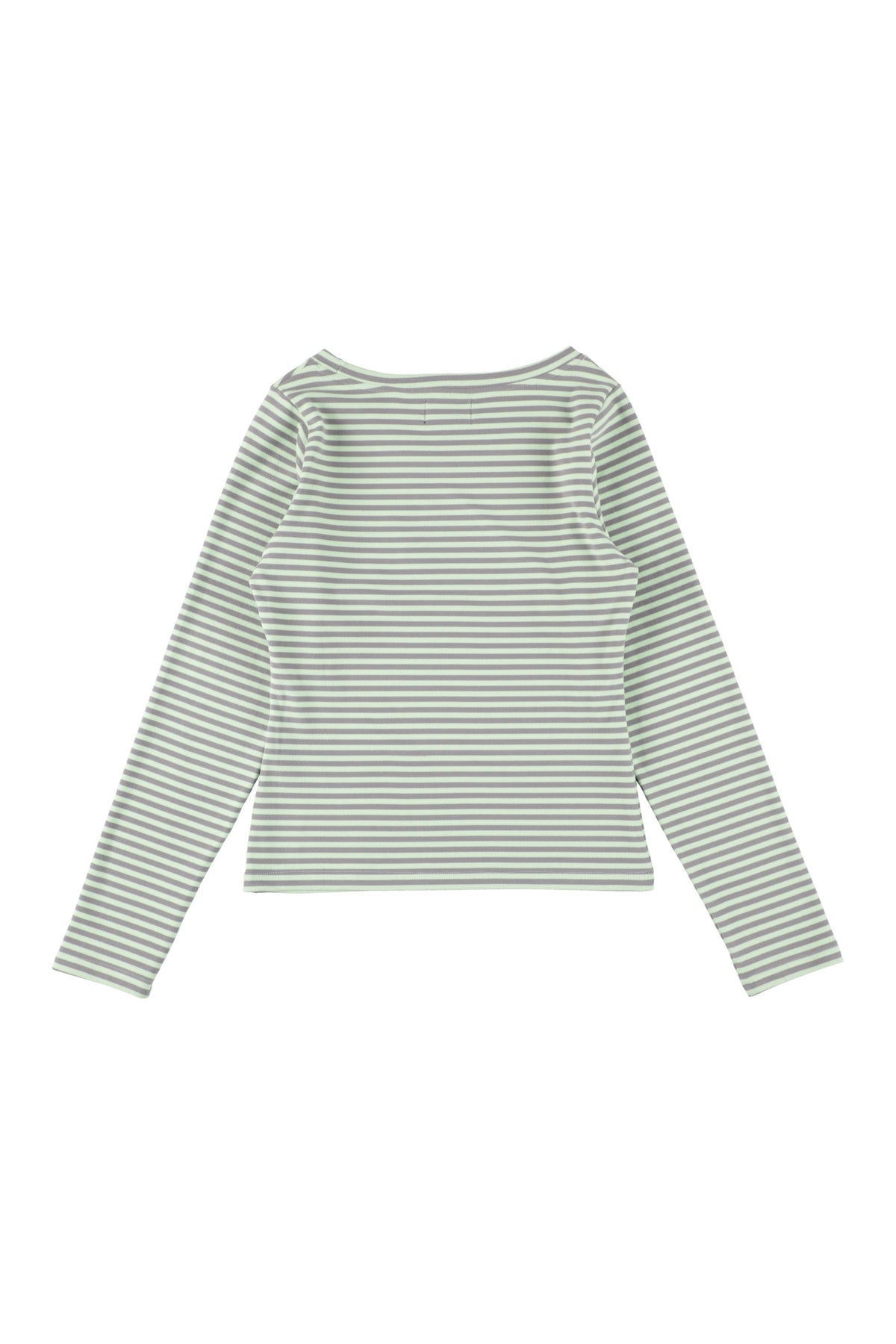 Milk Stripe Top Fleece Mint