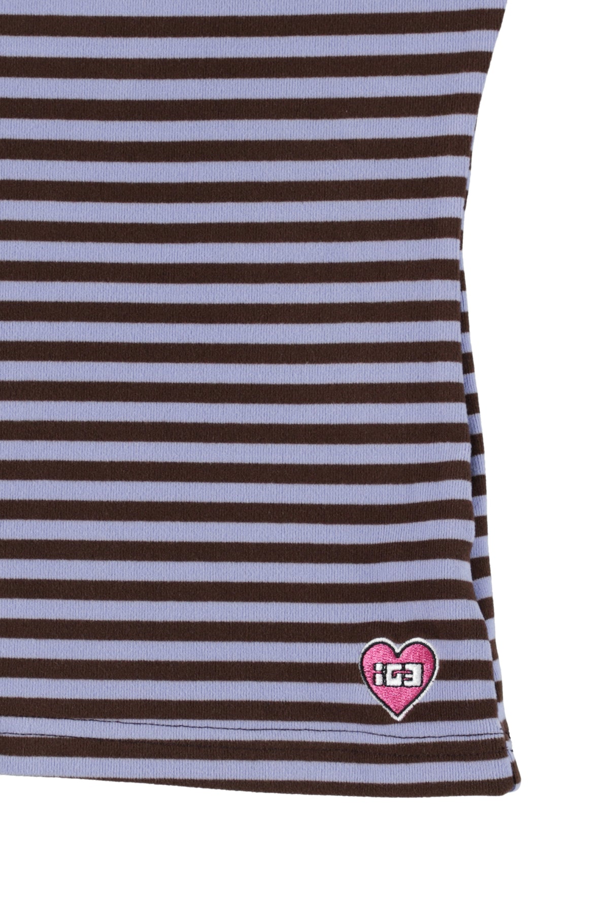 Milk Stripe Top Fleece Blackberry