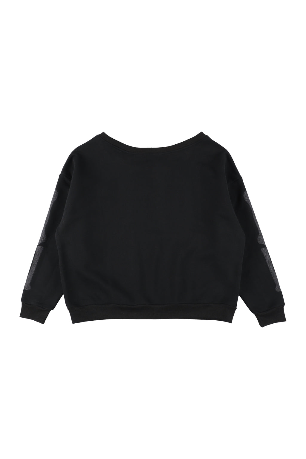Bone Melt Off Shoulder Sweatshirt Black