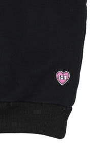 Bone Melt Off Shoulder Sweatshirt Black