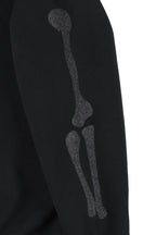 Bone Melt Off Shoulder Sweatshirt Black