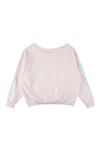 Bone Melt Off Shoulder Sweatshirt Pink