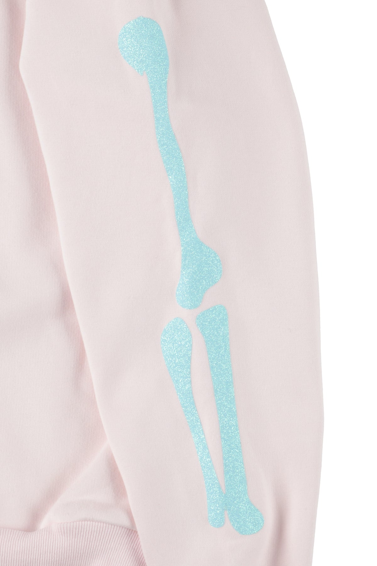Bone Melt Off Shoulder Sweatshirt Pink