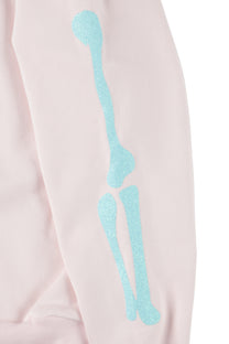Bone Melt Off Shoulder Sweatshirt Pink