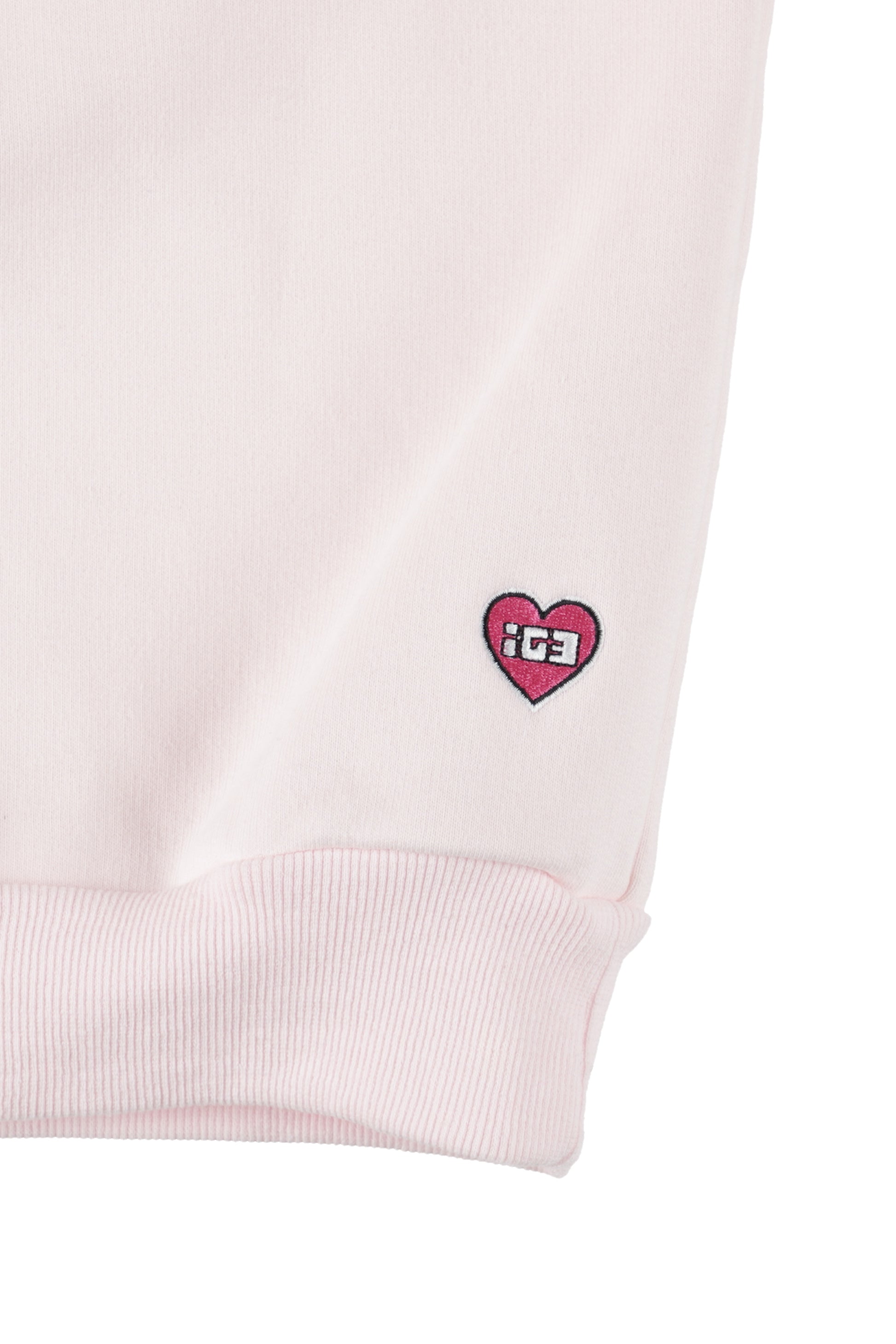 Bone Melt Off Shoulder Sweatshirt Pink