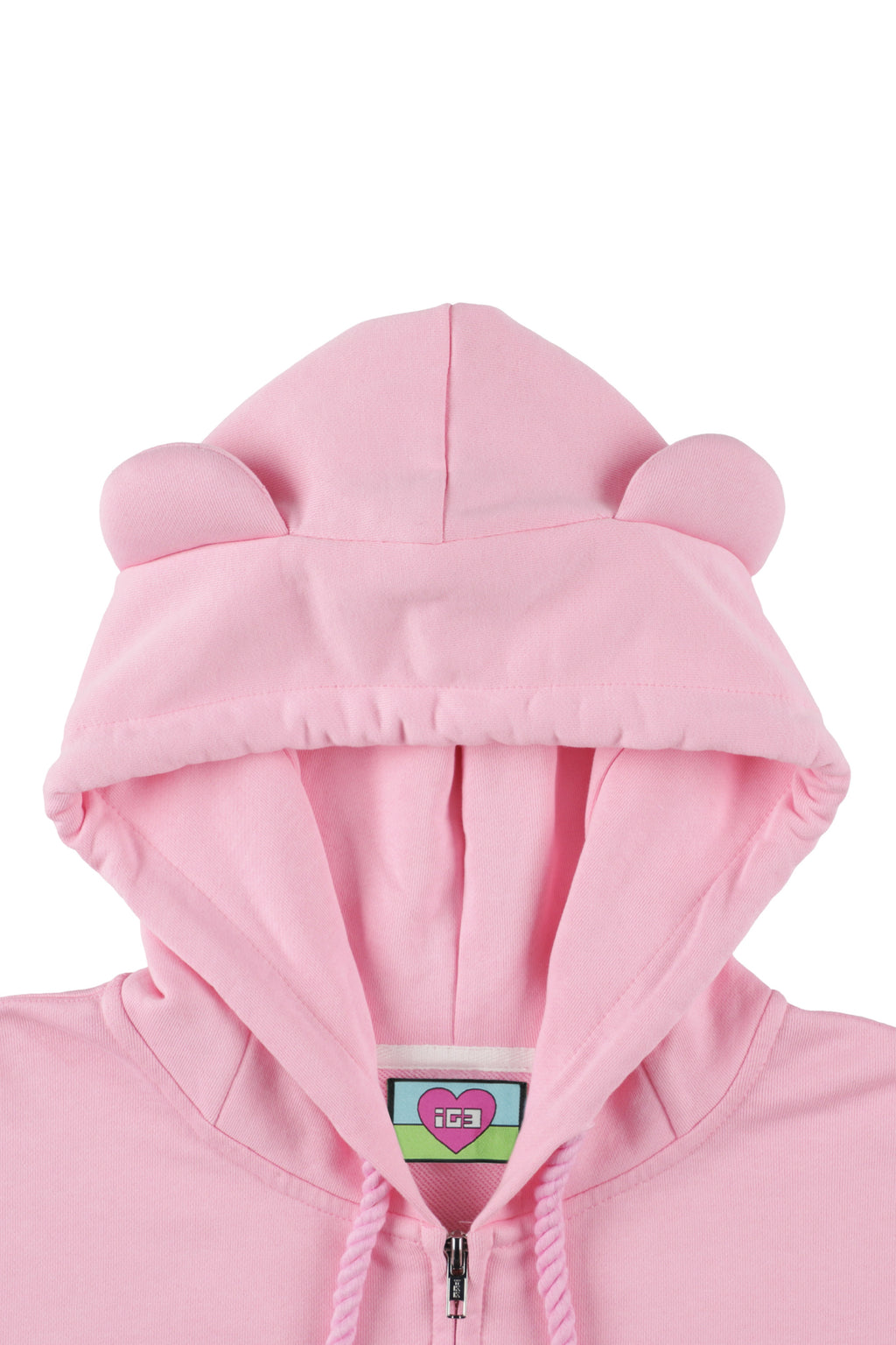 Melt Cream Bear Zip Hoodie