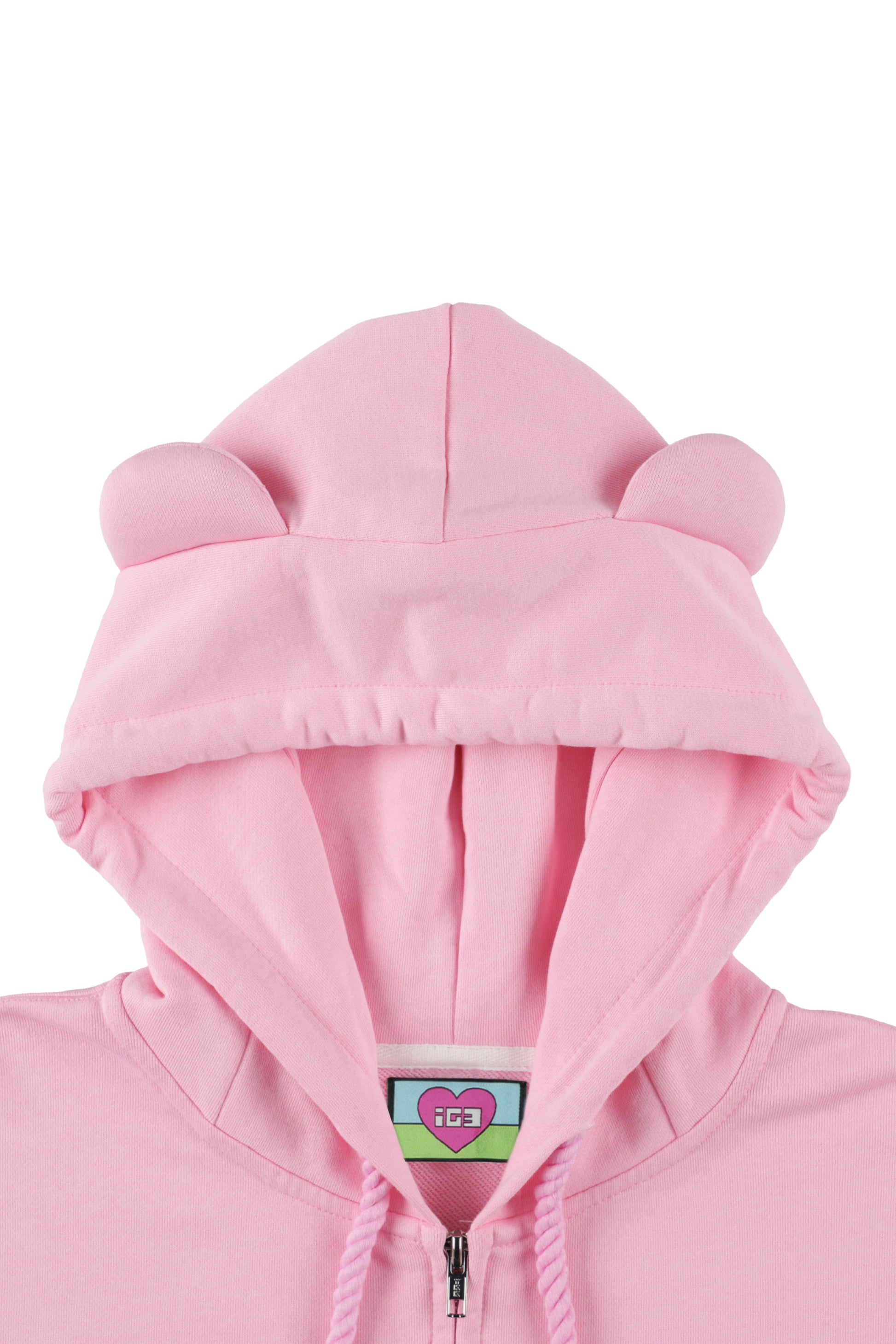 Melt Cream Bear Zip Hoodie