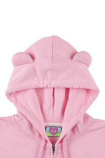 Melt Cream Bear Zip Hoodie