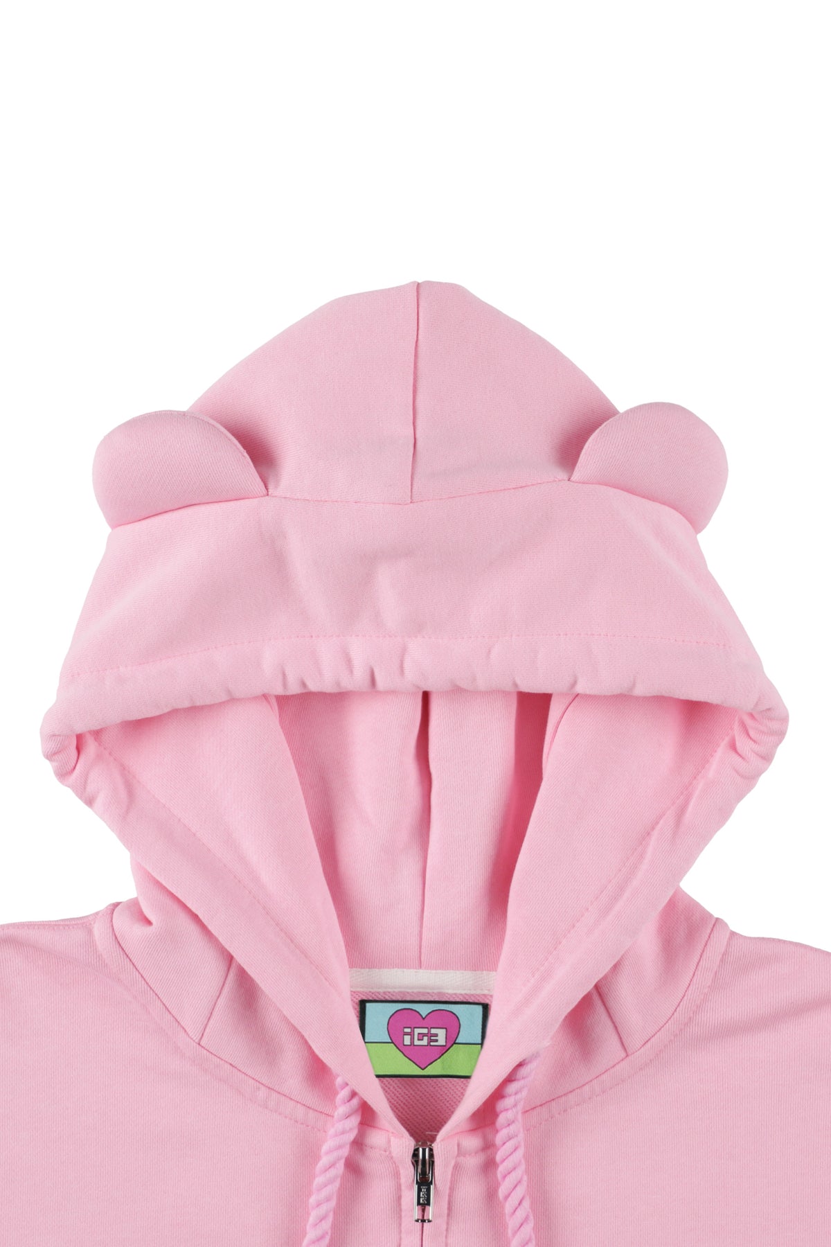 Melt Cream Bear Zip Hoodie