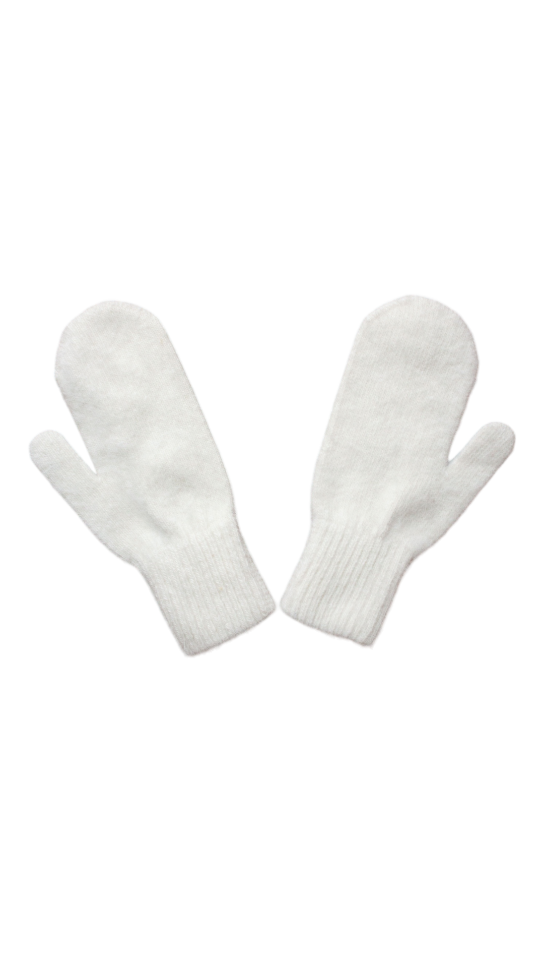 Snow mitten glove (white)