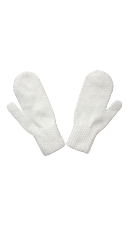 Snow mitten glove (white)