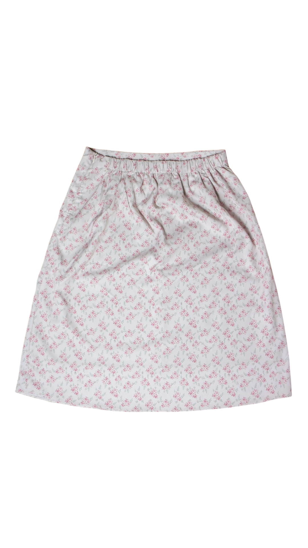 Flower midi skirt (ivory)