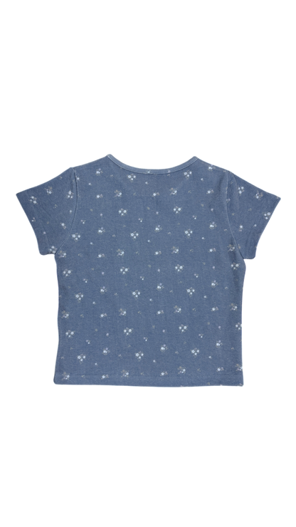 Fade flower t-shirt (blue)