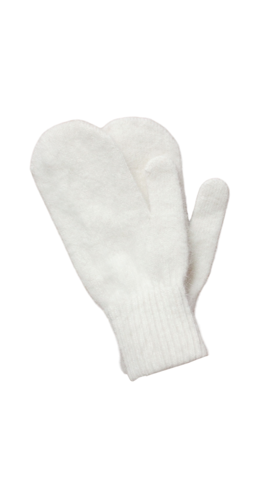 Snow mitten glove (white)