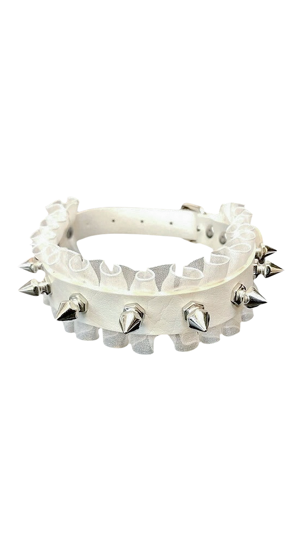 Angel stud choker (white)