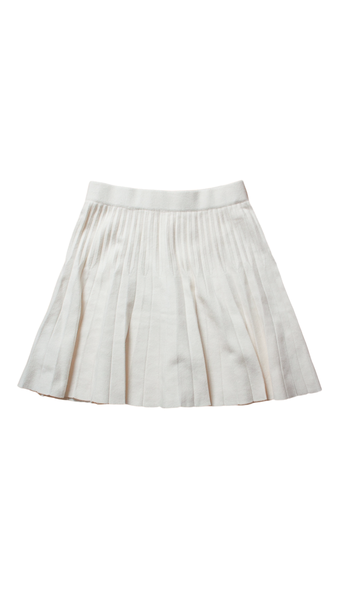 Knit pleated skirt (ivory)