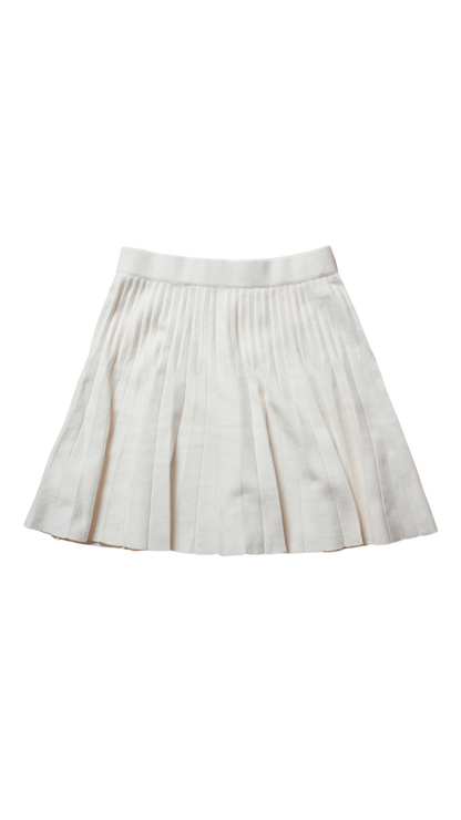 Knit pleated skirt (ivory)