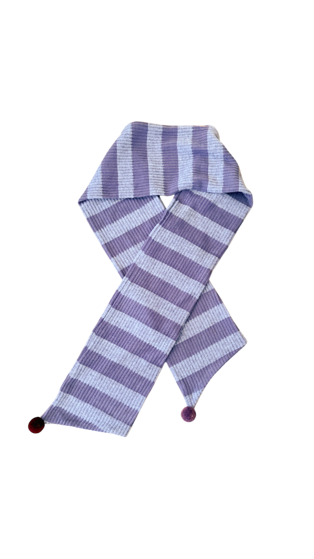 Candy stripe muffler (purple)