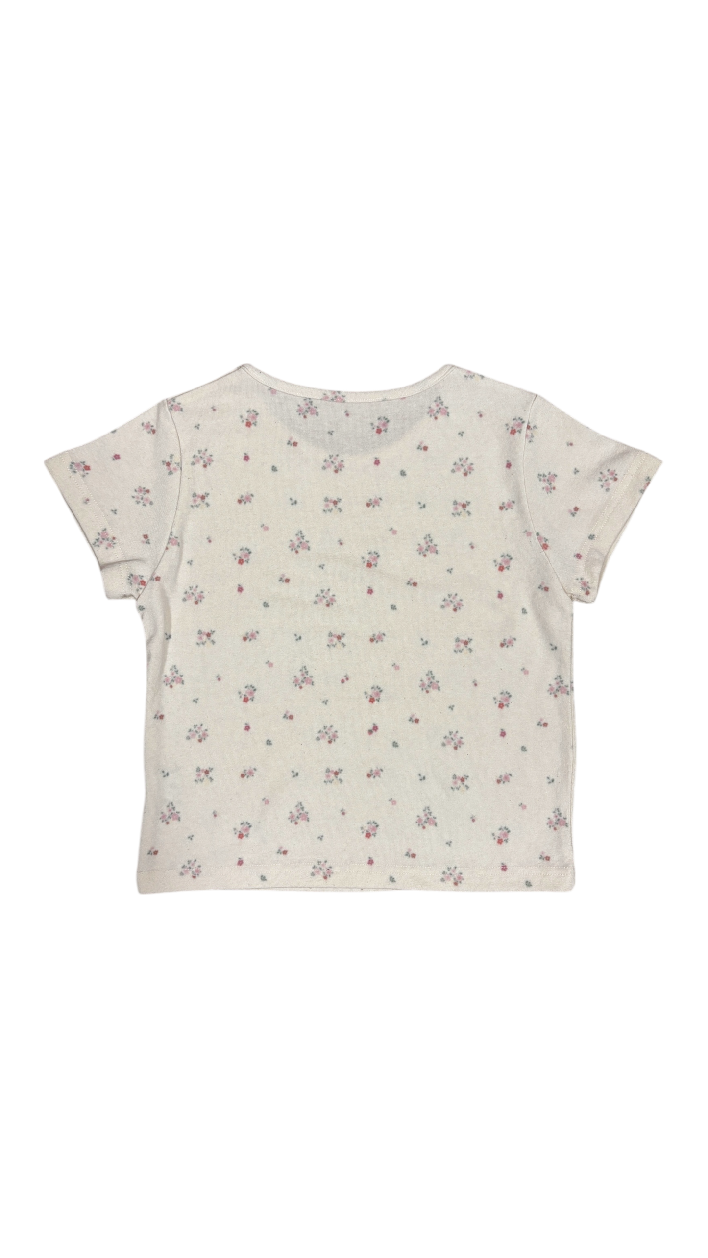 Fade flower t-shirt(cream)