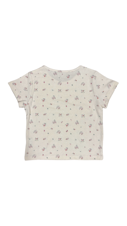 Fade flower t-shirt(cream)