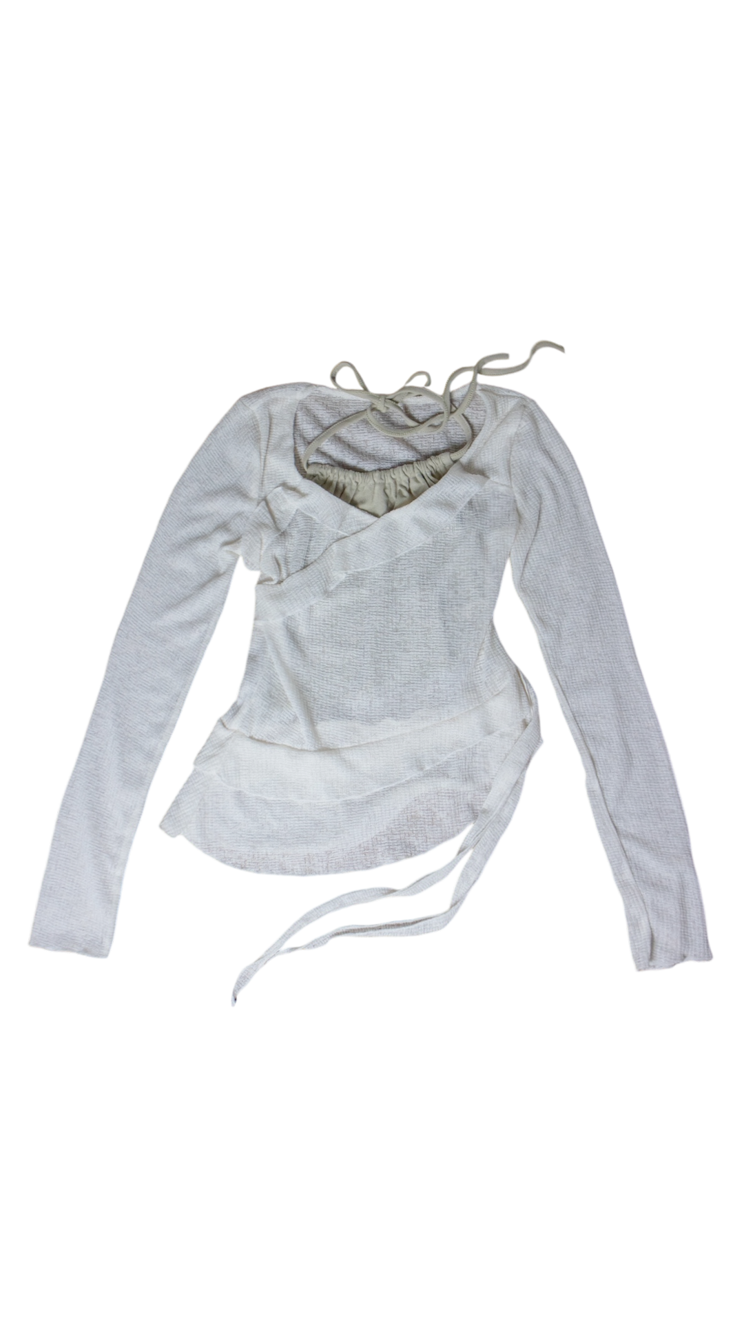 Fairy frill layered top (ivory)　