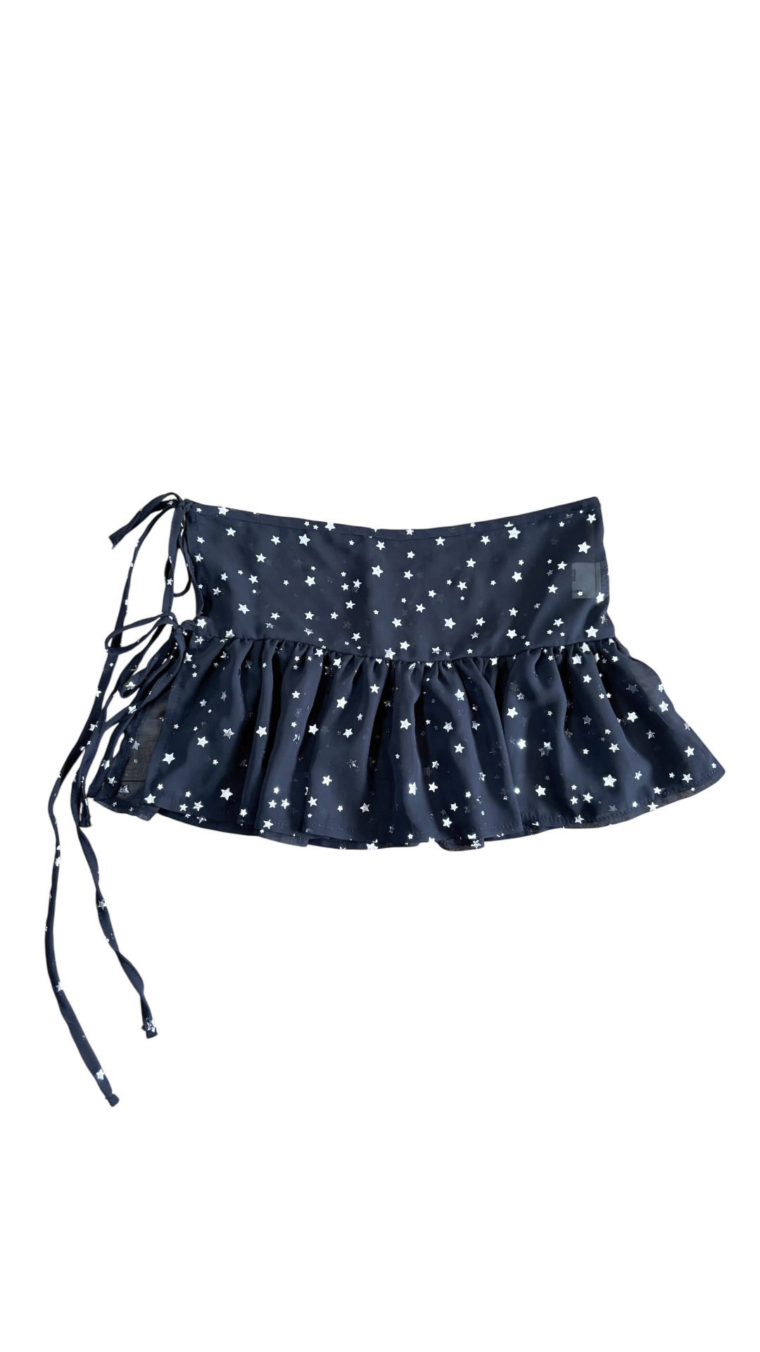 Shiny star layered skirt (black)