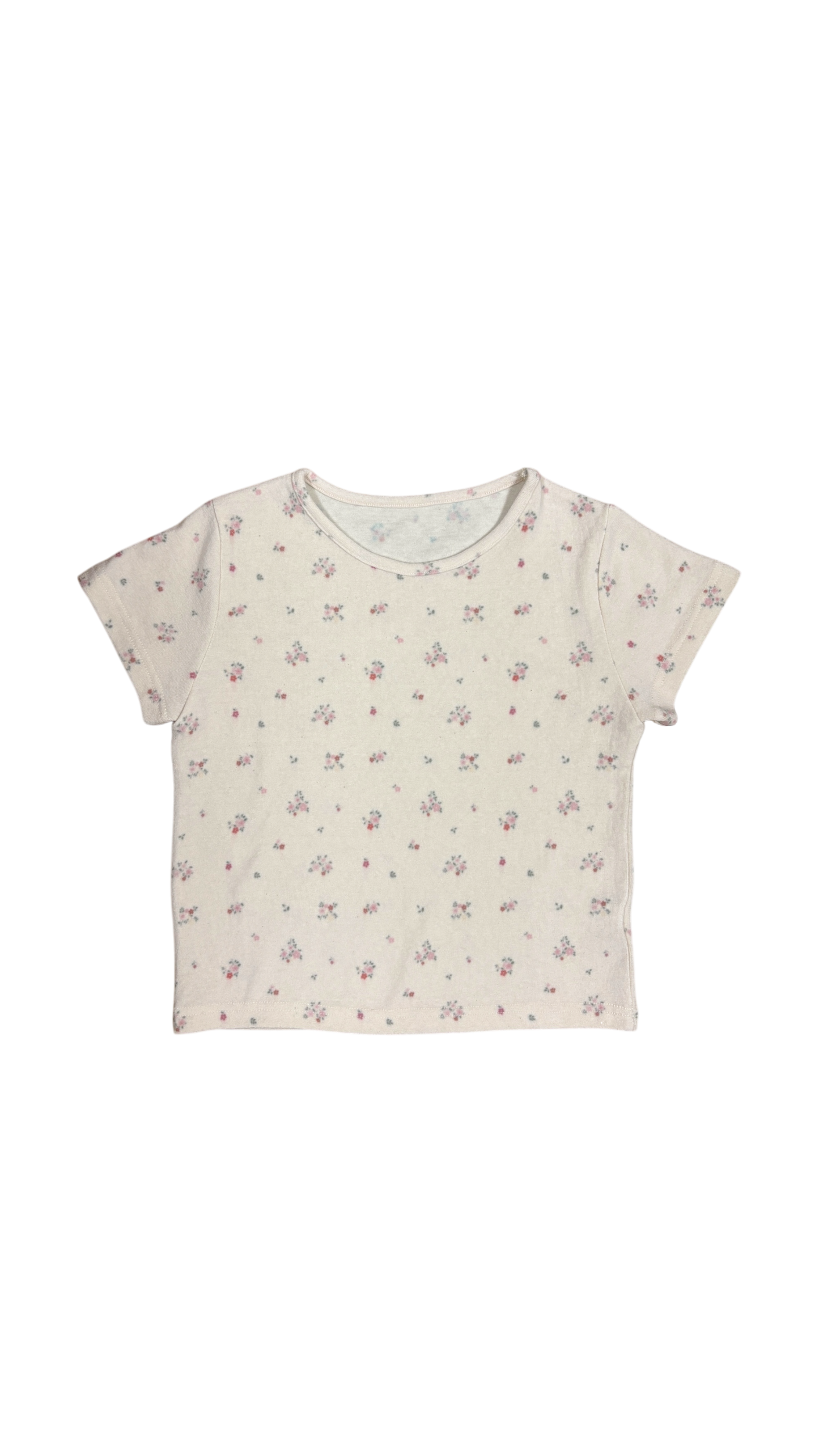 Fade flower t-shirt(cream)