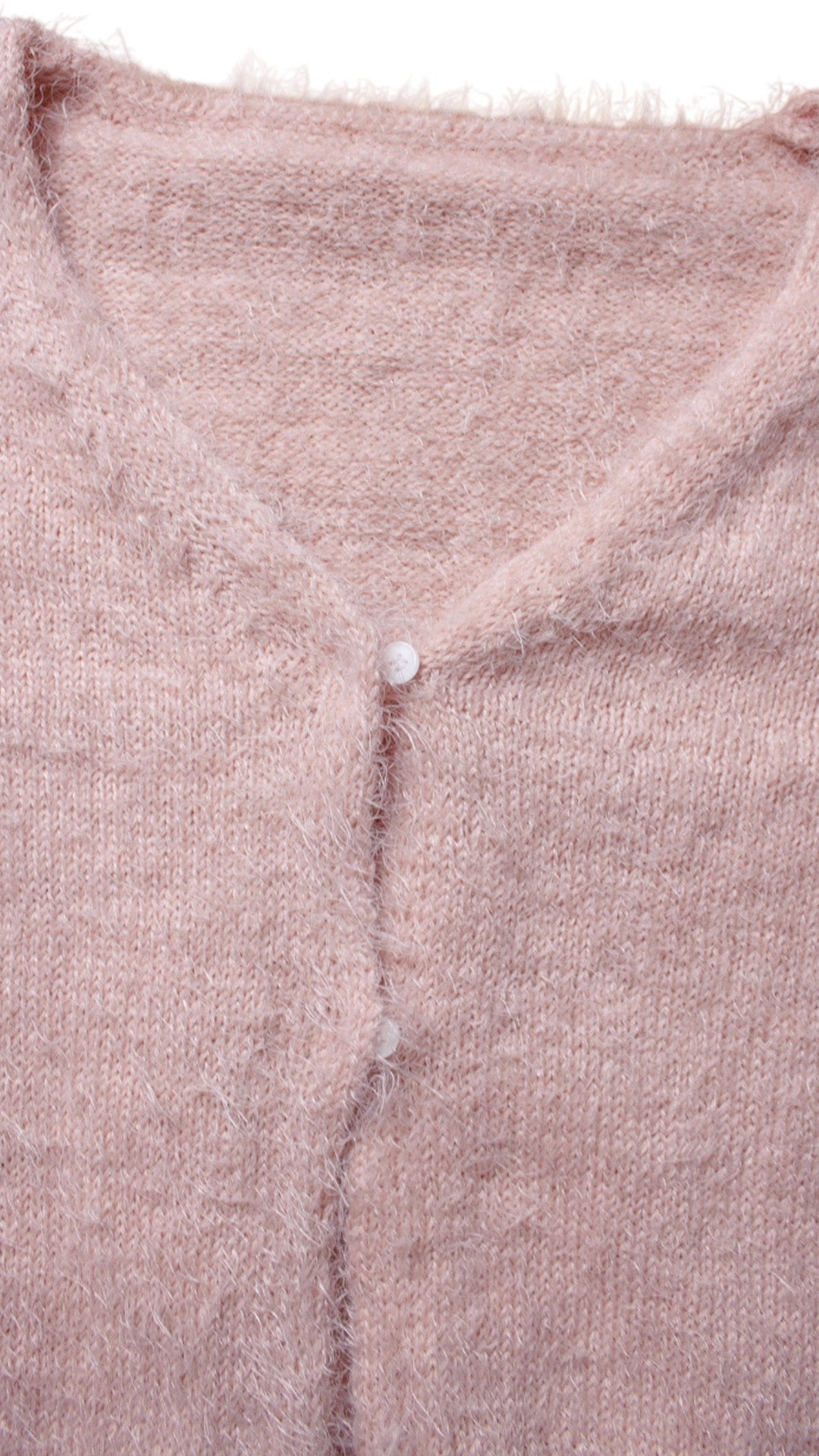 Angora knit cardigan (pink)