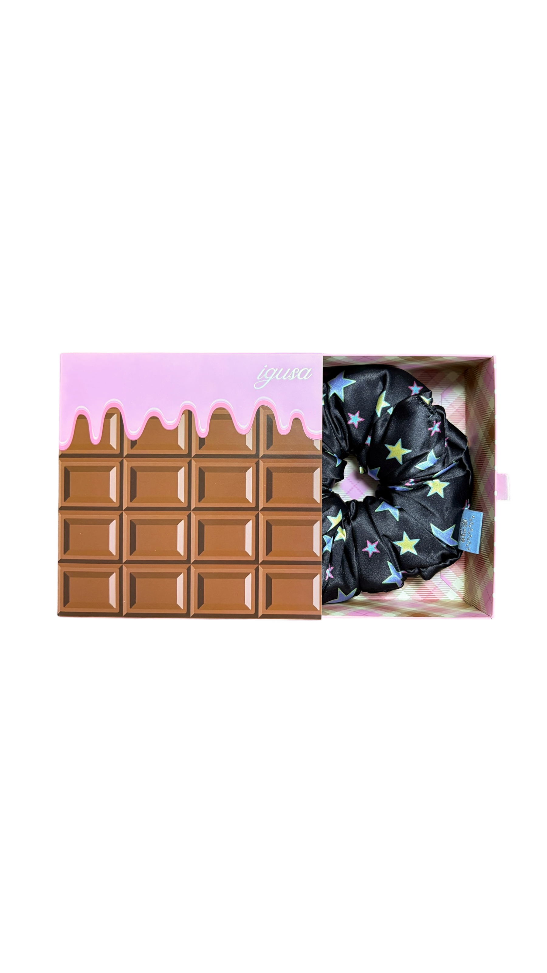 193 Pillow scrunchie (brown star)