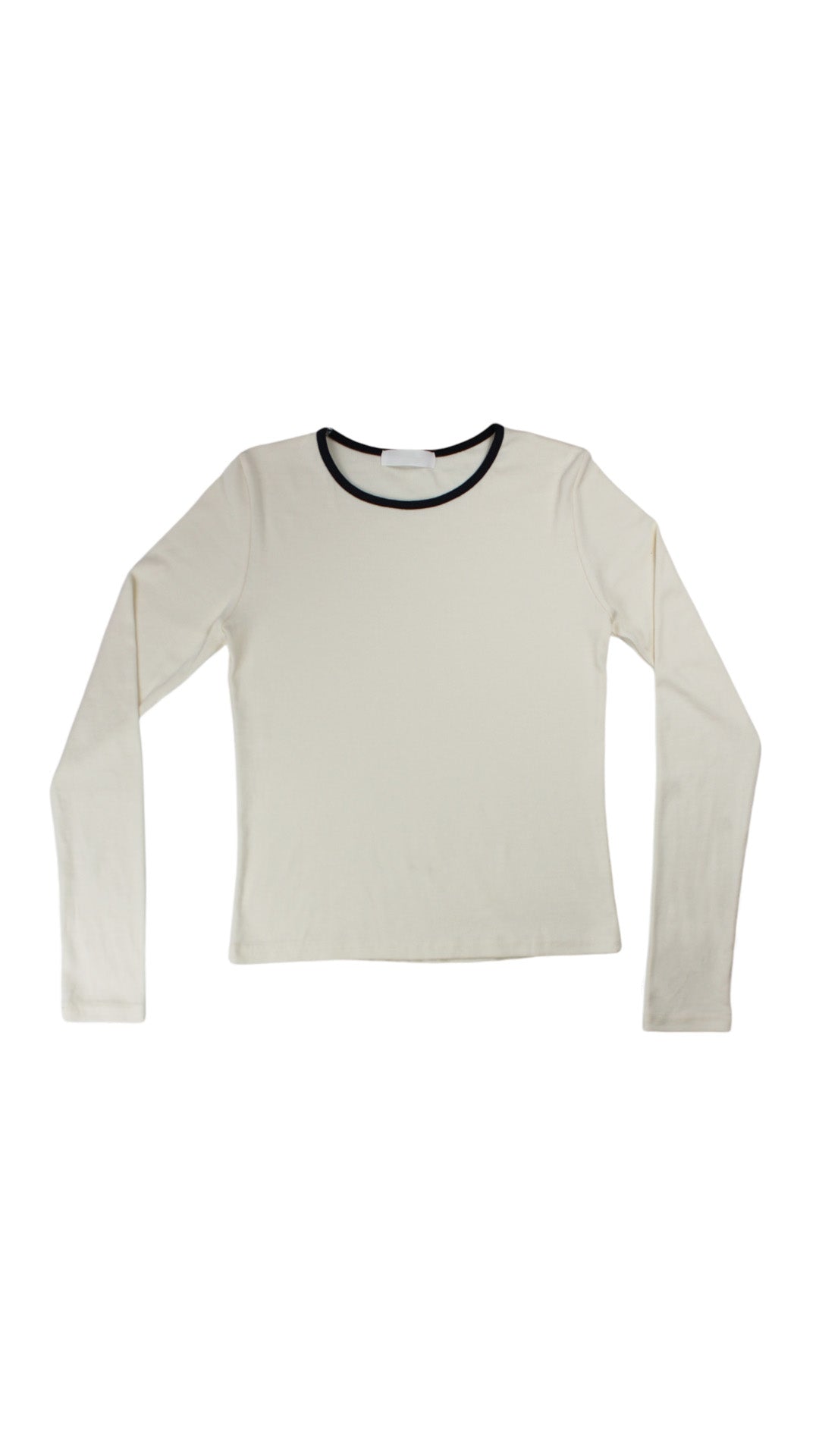 Basic linger L/S tee (ivory)