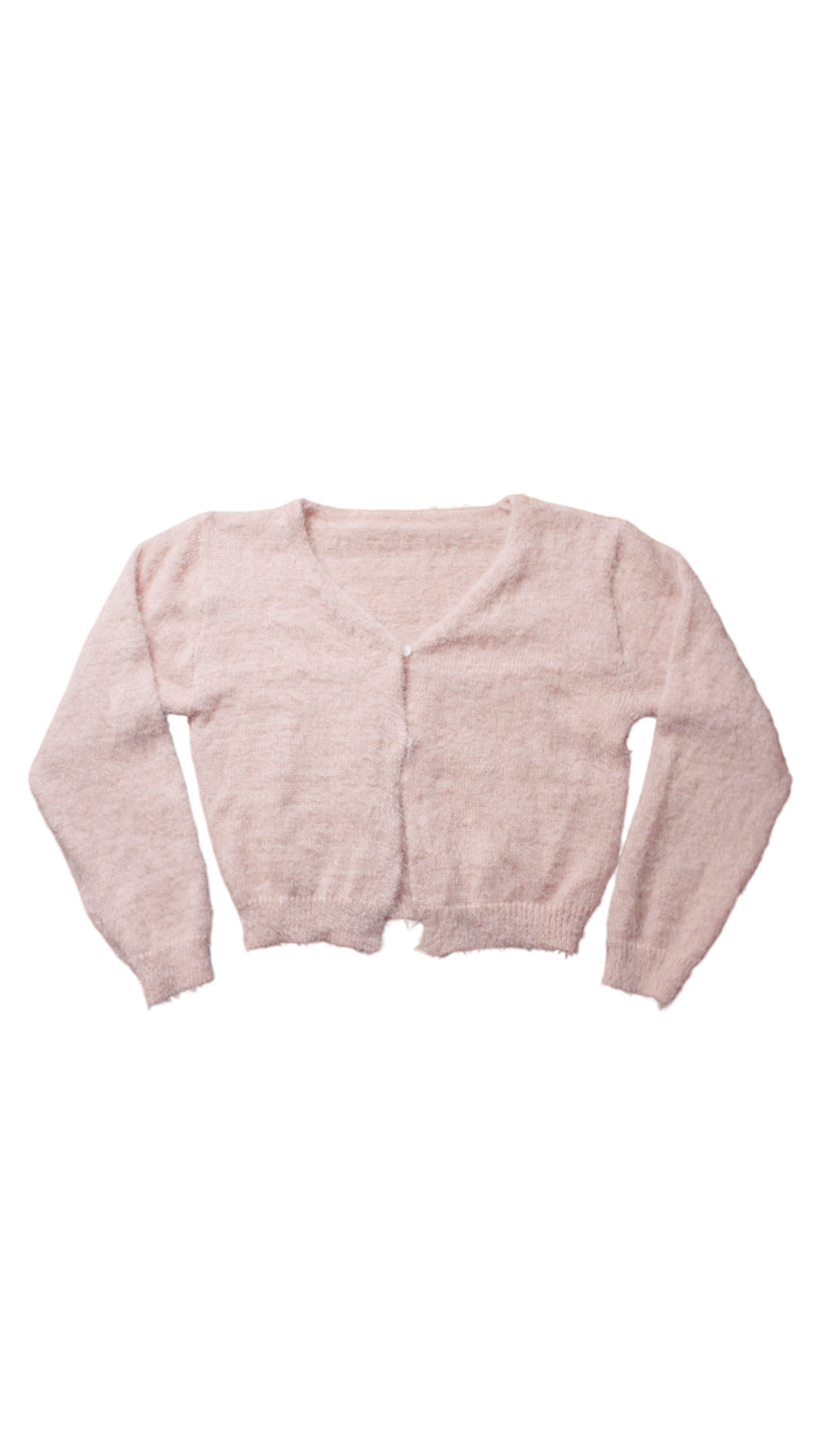 Angora knit cardigan (pink)