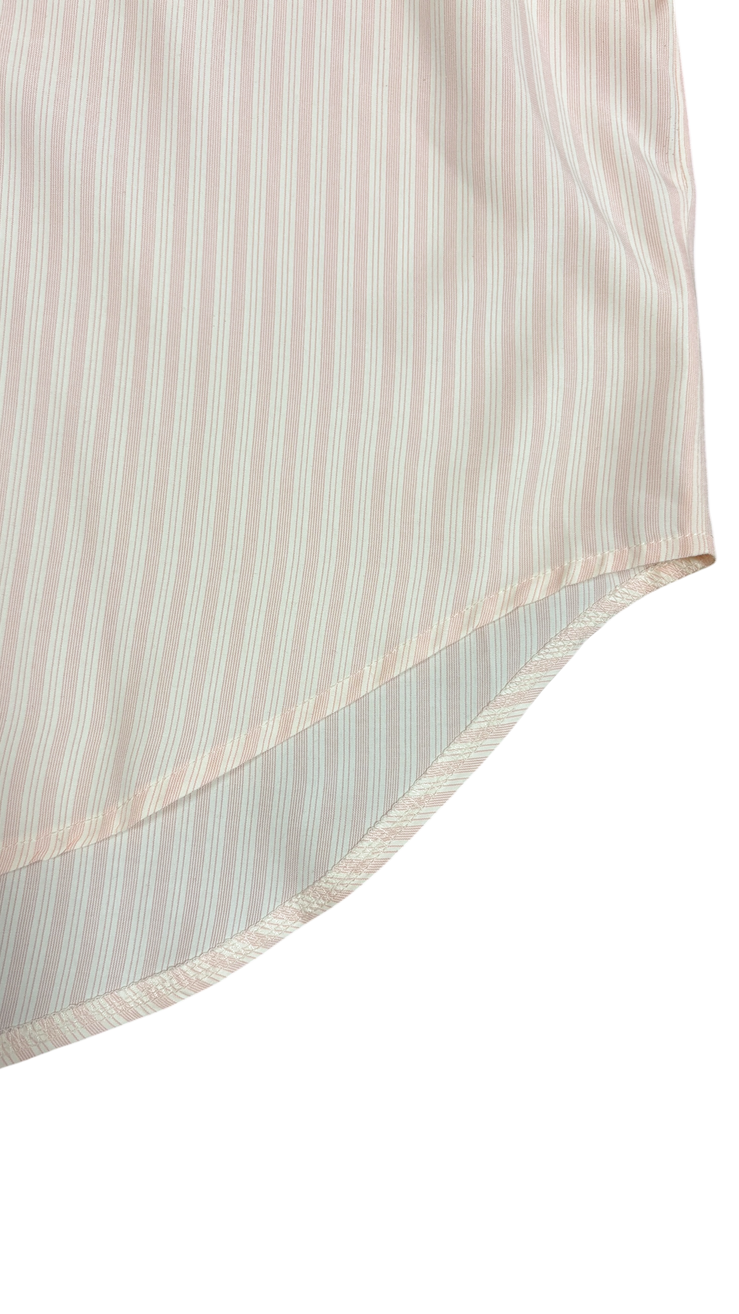 Peach stripe poplin shirt