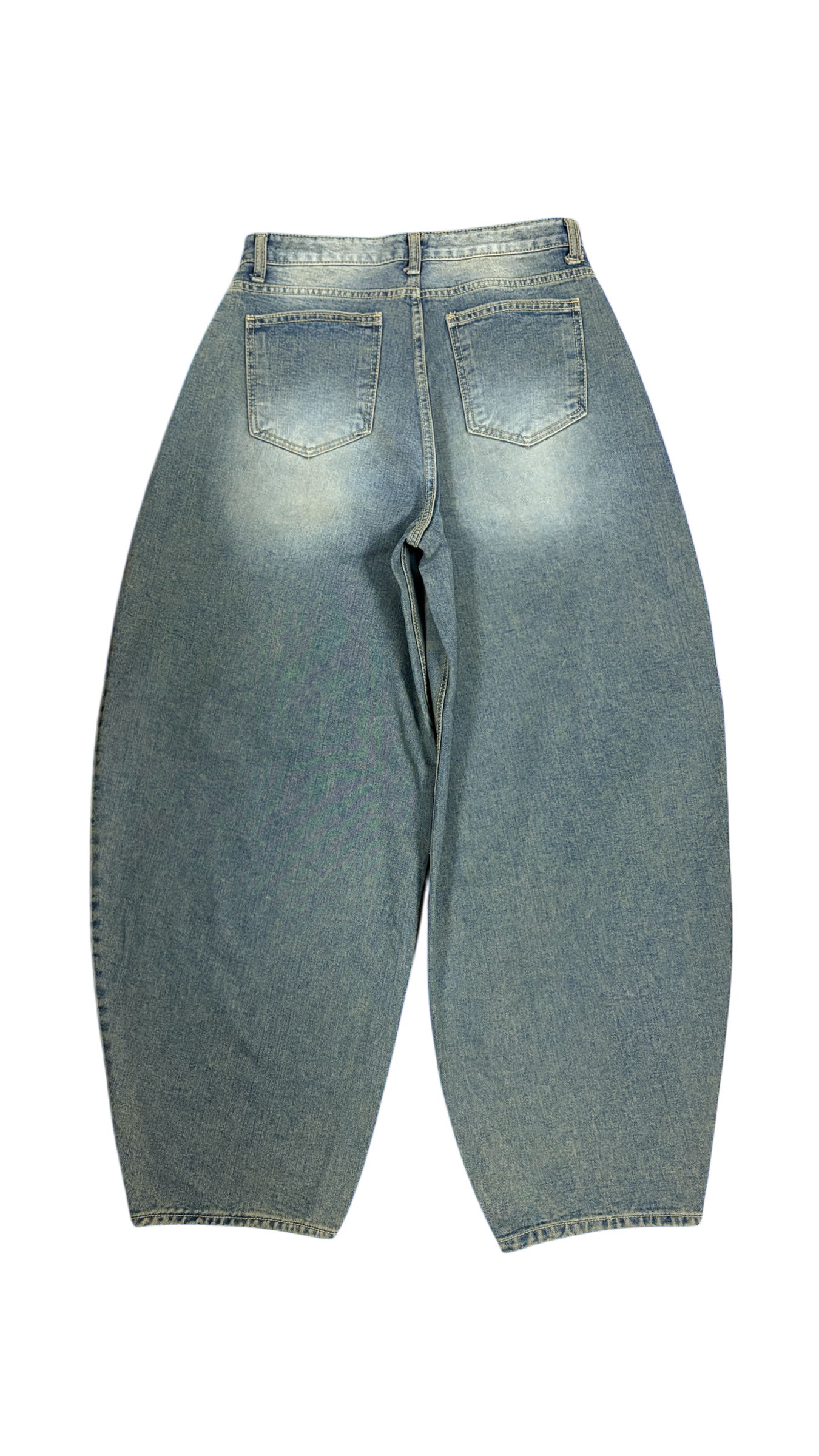 Curve washed denim pants