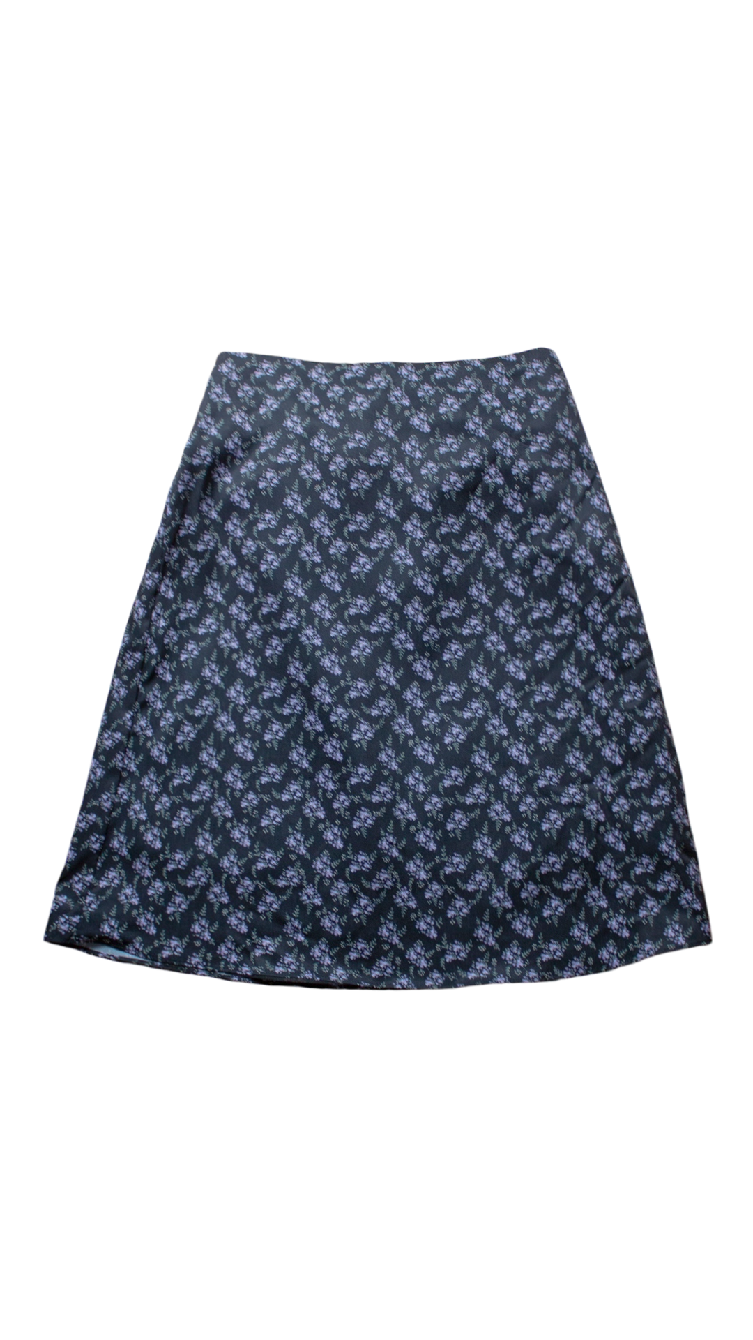 Flower midi skirt (black)