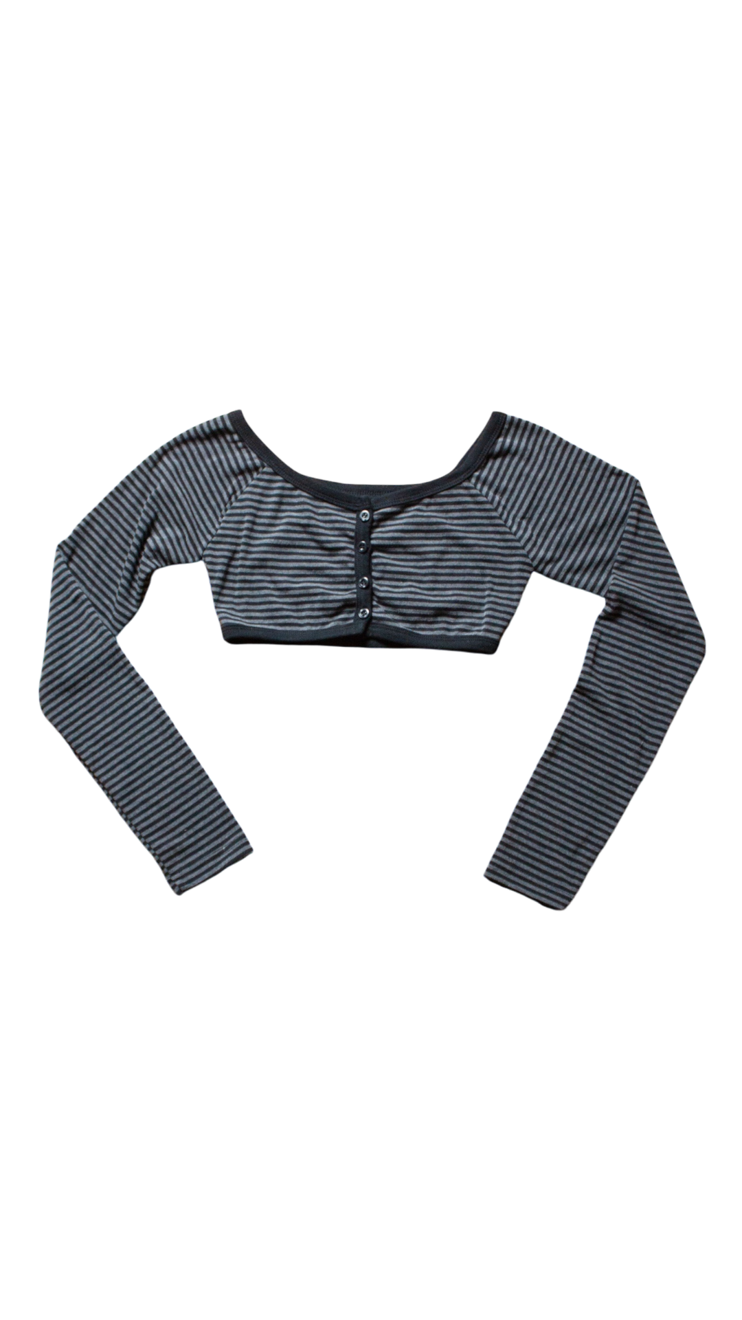 Stripe bolero top (charcoal)