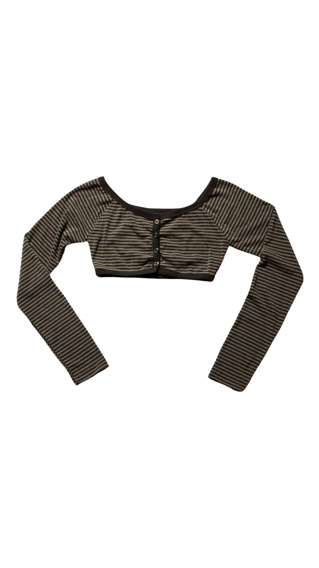 Stripe bolero top (brown)