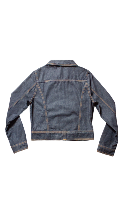 Zip denim work jacket