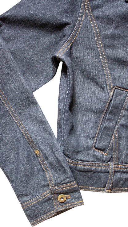 Zip denim work jacket