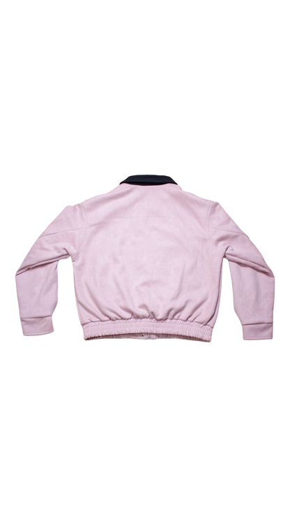 Pink suede work jacket