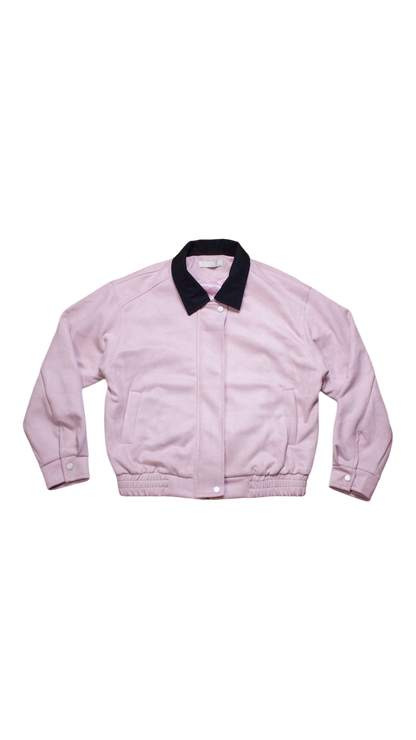 Pink suede work jacket