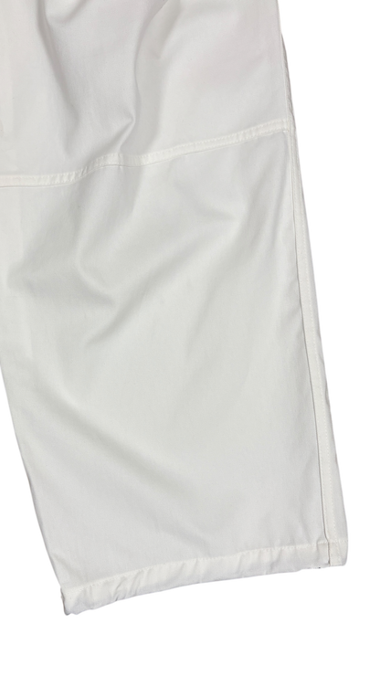 Cotton 2-tuck wide pants(white)