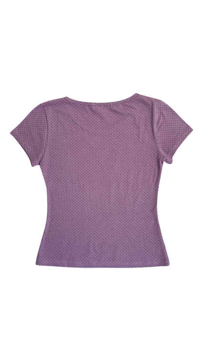 Dot basic t-shirt (purple)