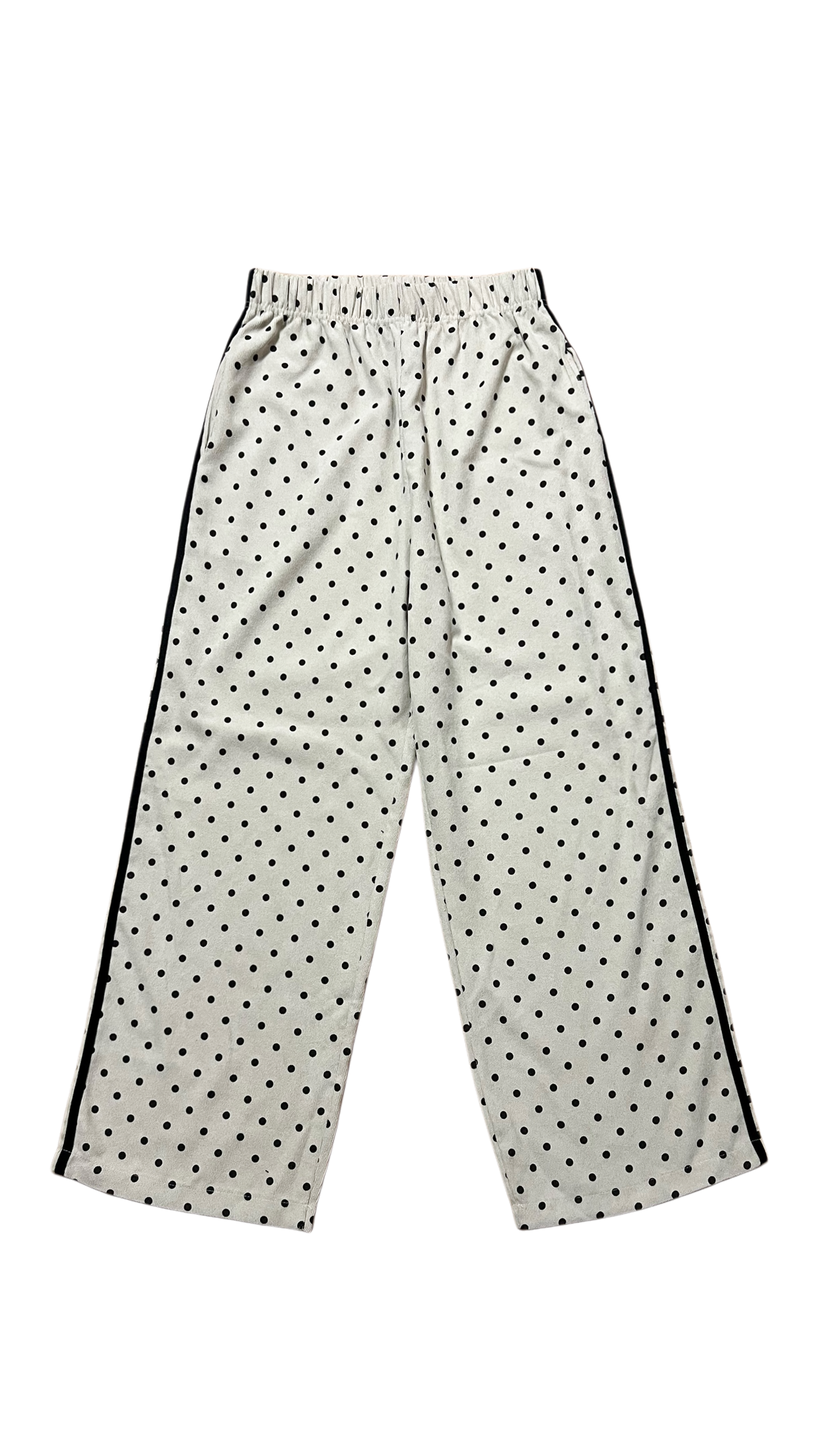 Dot corduroy trackpants (ivory)