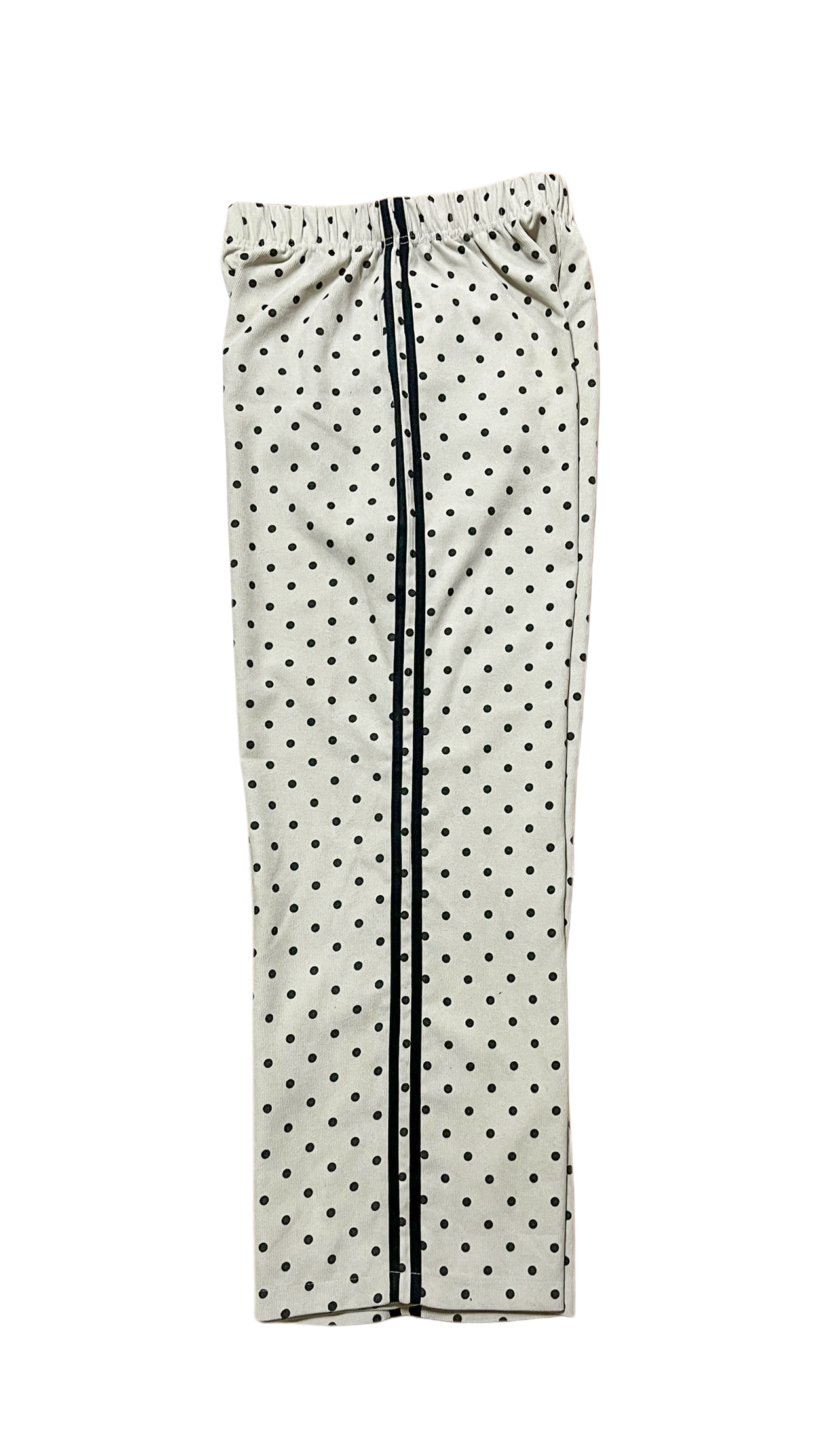 Dot corduroy trackpants (ivory)