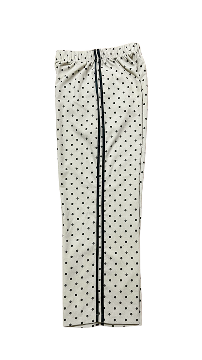 Dot corduroy trackpants (ivory)