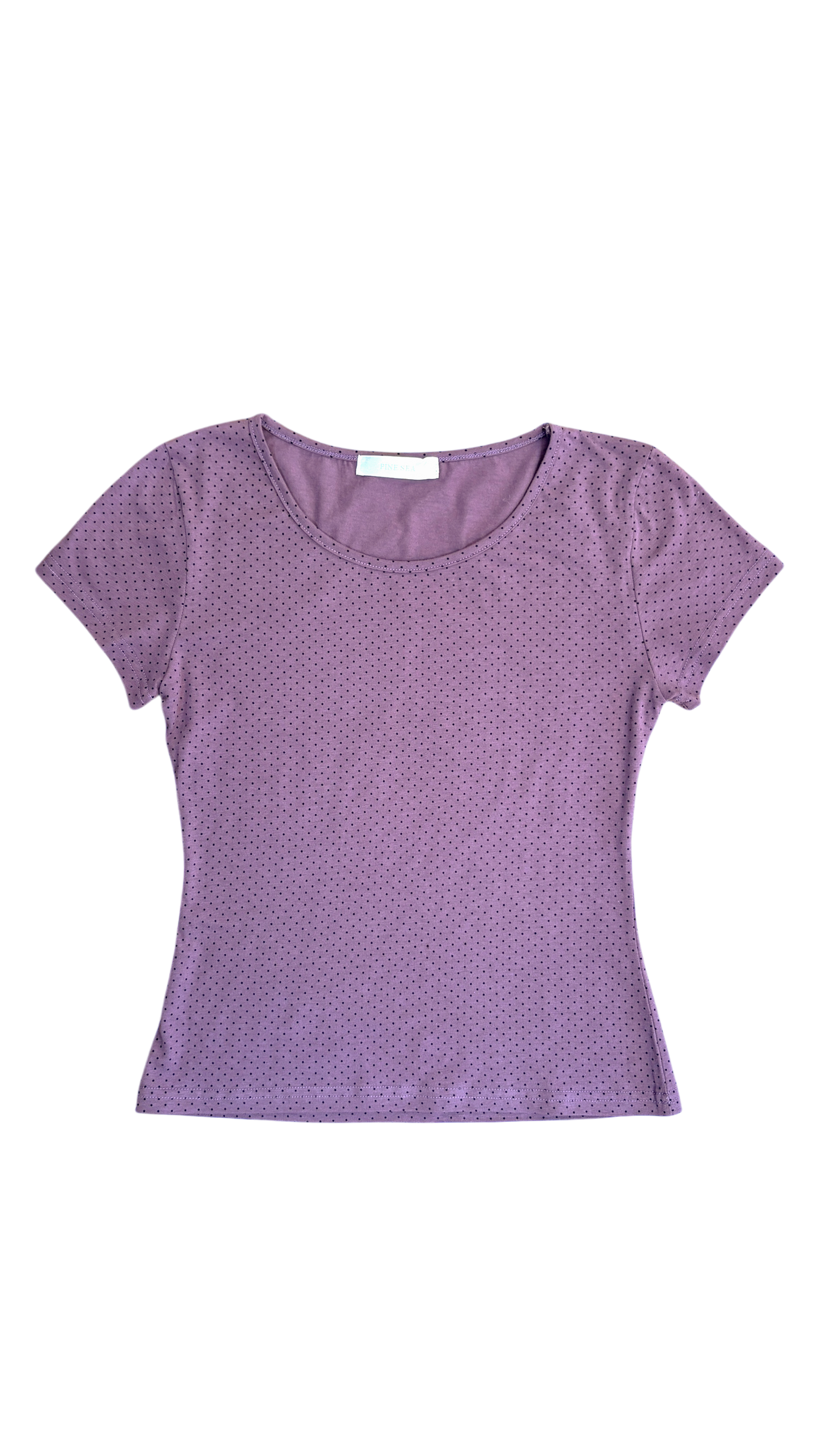 Dot basic t-shirt (purple)