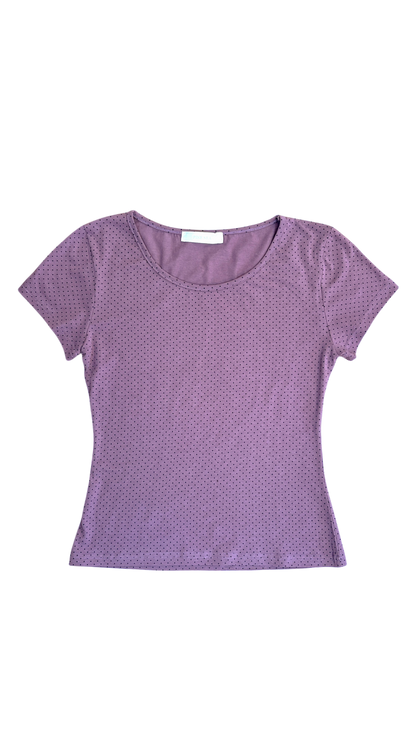 Dot basic t-shirt (purple)